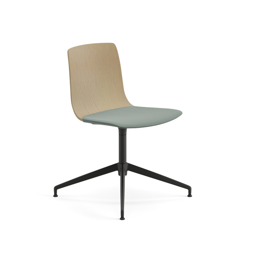Aava 02 chair with swivel perch on wooden feet | Arper US